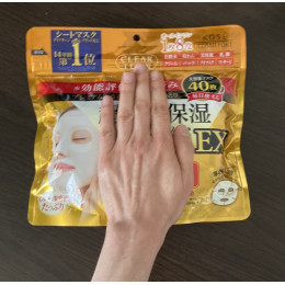 Kose Cosmeport Clear Turn Moist Mask EX Высокоувлажняющая антивозрастная маска для лица 40шт